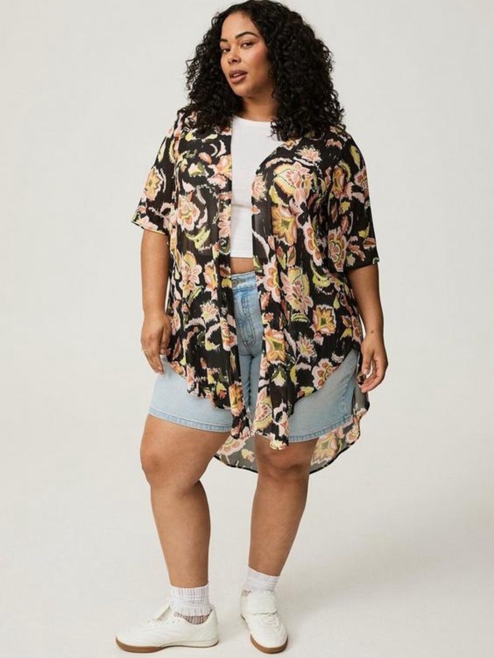 Torrid Textured Chiffon Kimono